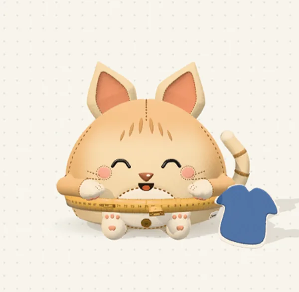 Drobi smiling next to a blue T-shirt he found